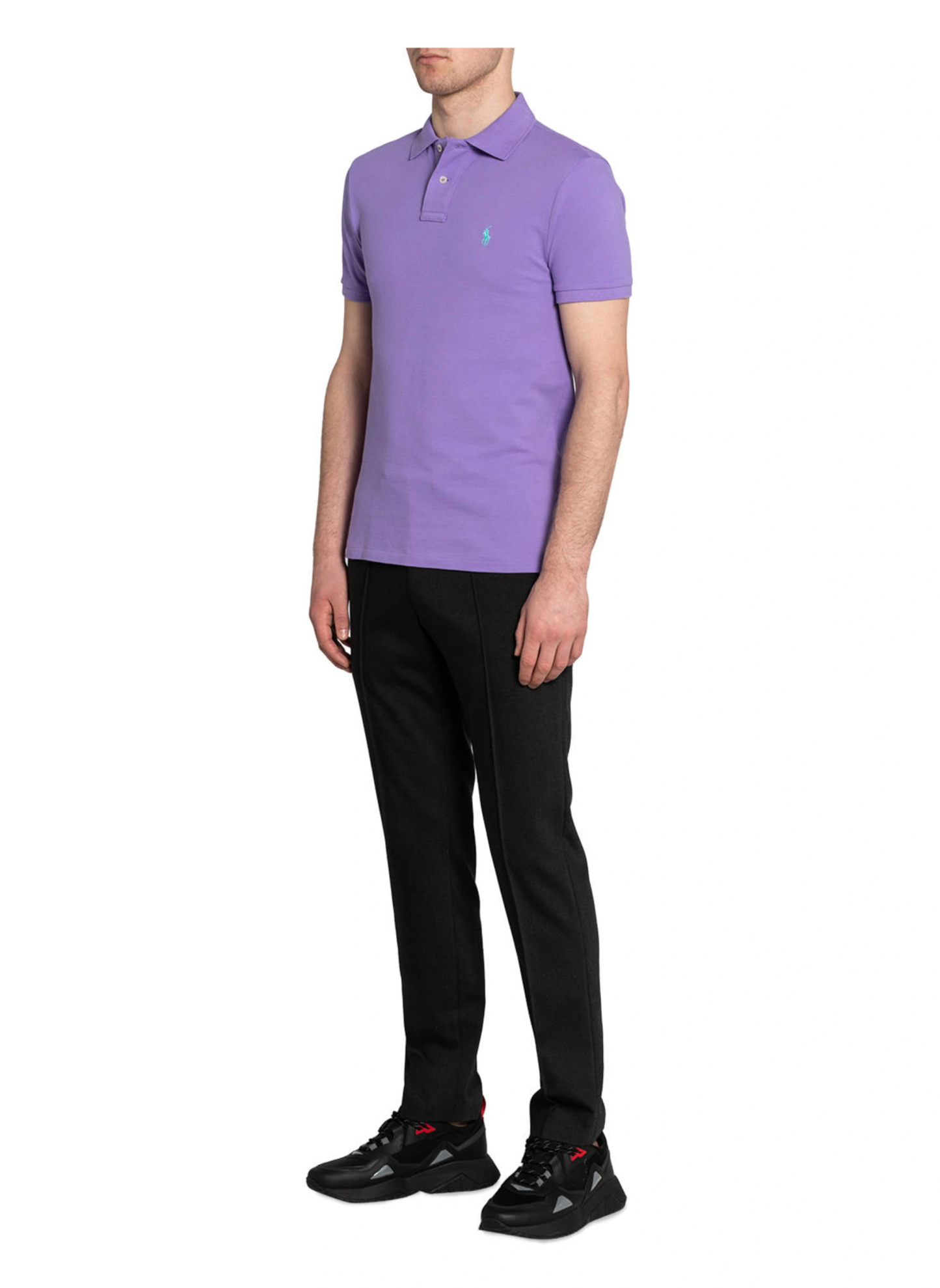 POLO RALPH LAUREN Piqué-Poloshirt Slim Fit – HELLLILA
