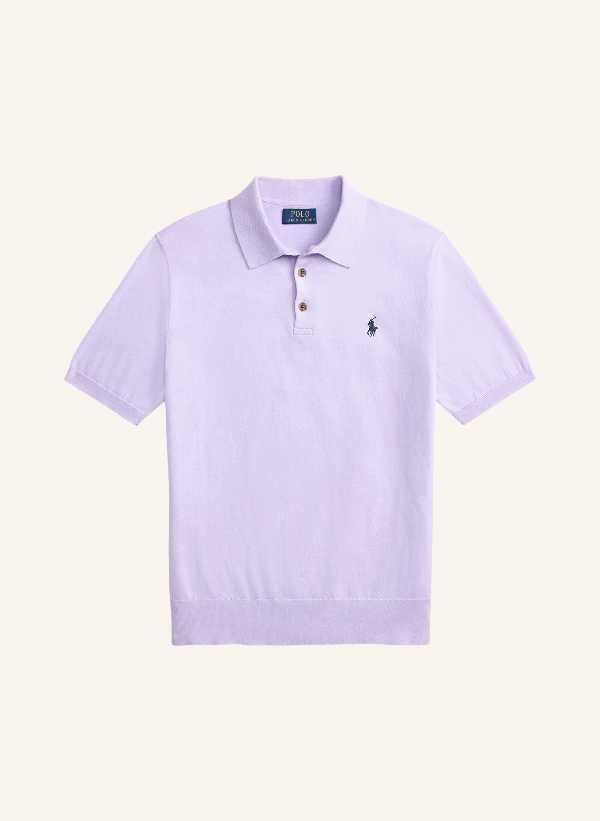 POLO RALPH LAUREN Strick-Poloshirt – HELLLILA