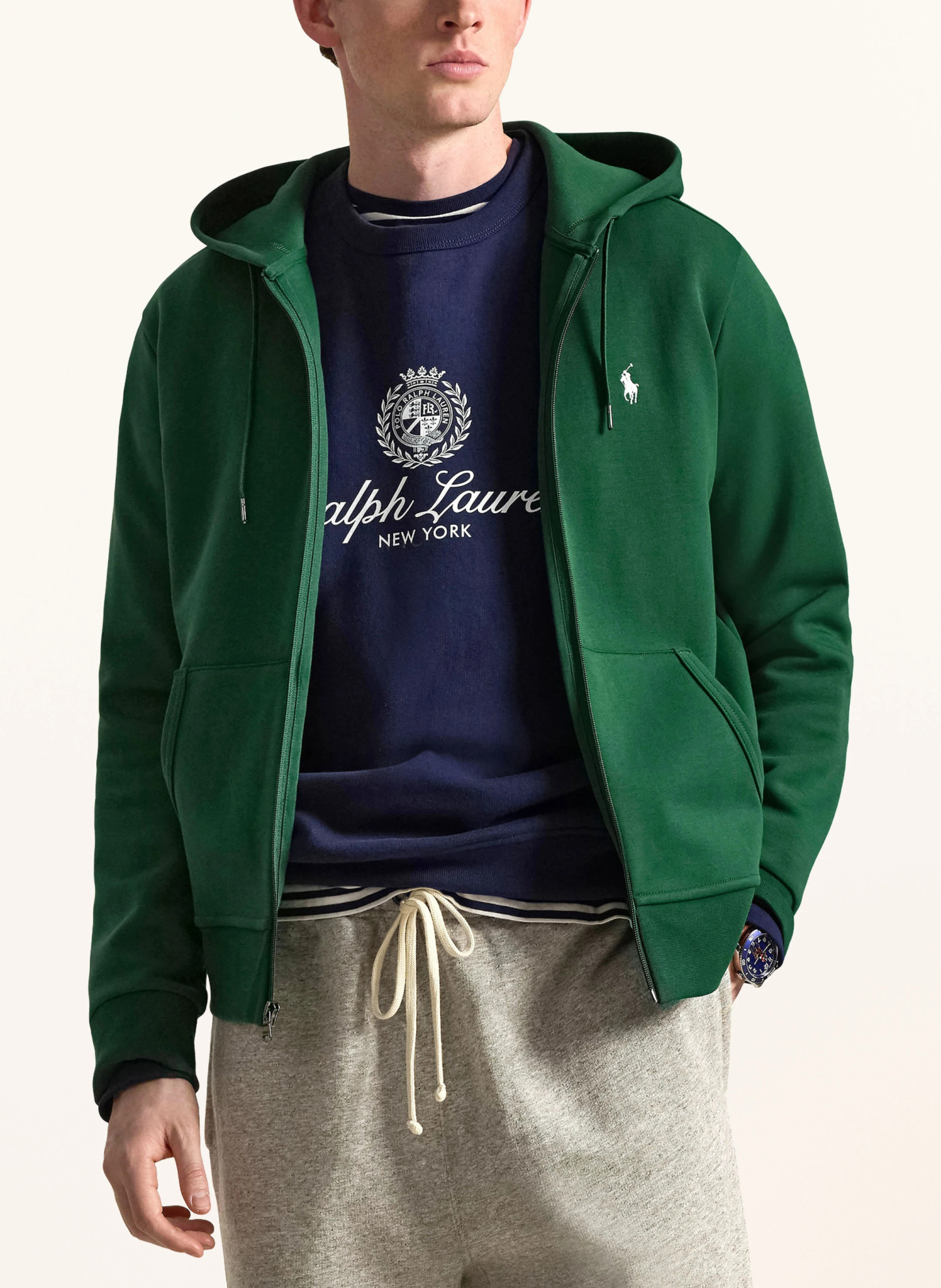 POLO RALPH LAUREN Sweatjacke – DUNKELGRÜN