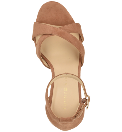 Tommy Hilfiger Women's Zuline High Block Heel Dress Sandals - Cognac