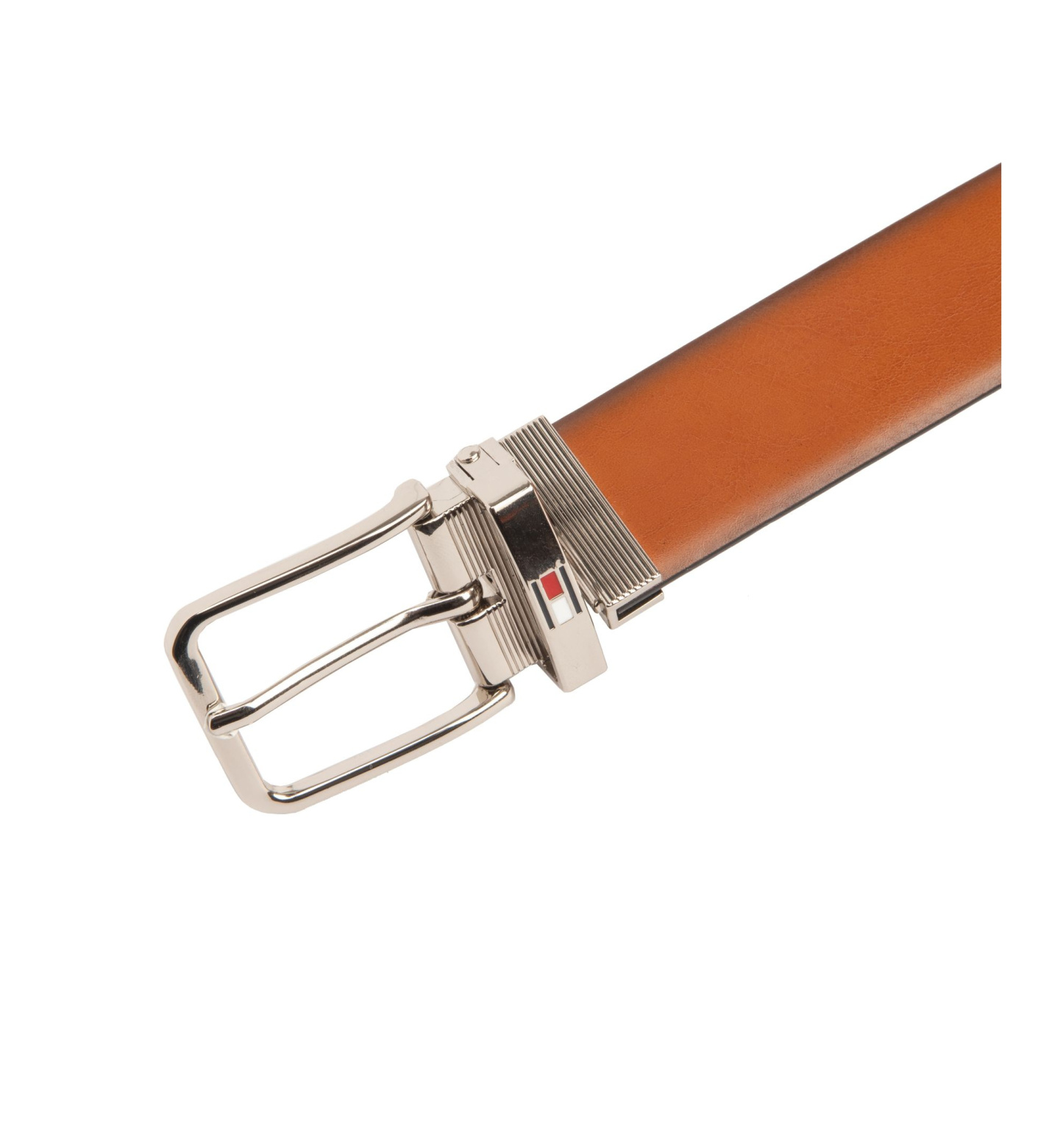 Tommy Hilfiger Big Boys Dark Brown and Black Reversible Dress Belt - Tan/Black
