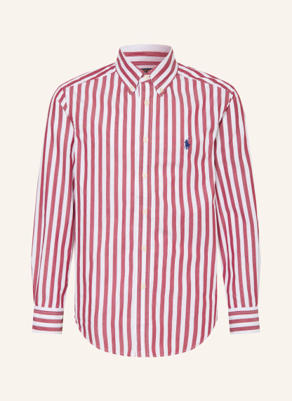 POLO RALPH LAUREN Hemd – DUNKELROT / WEISS