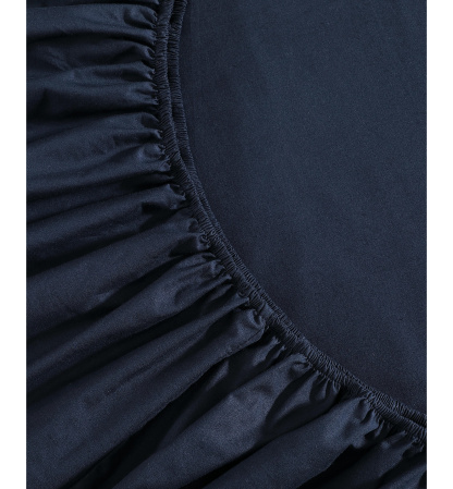 Tommy Hilfiger Solid 200-Thread Count Cotton Percale Sheet Set - Navy