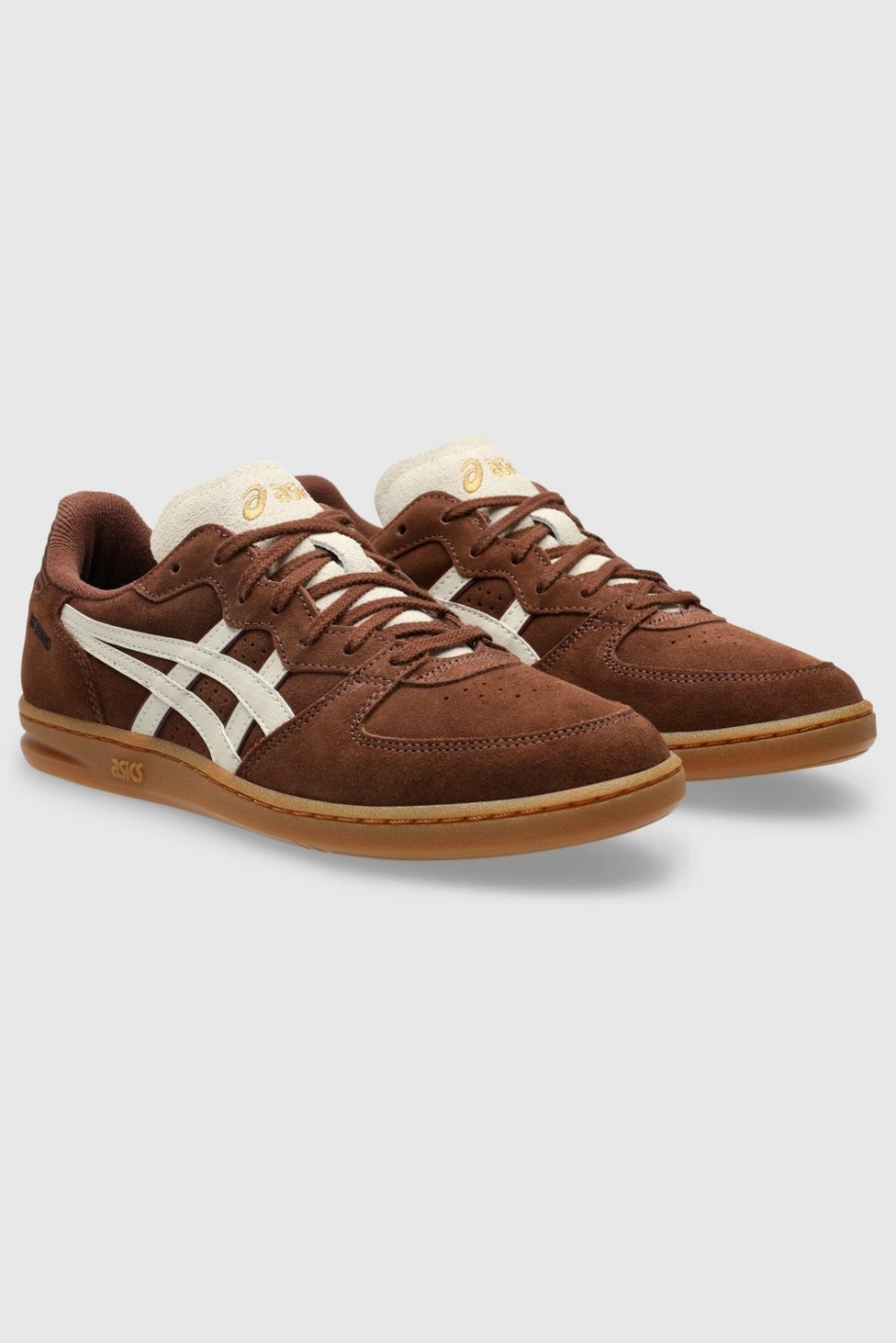 ASICS Skyhand OG Suede Sportstyle Sneakers - Reddish Brown/Oatmeal