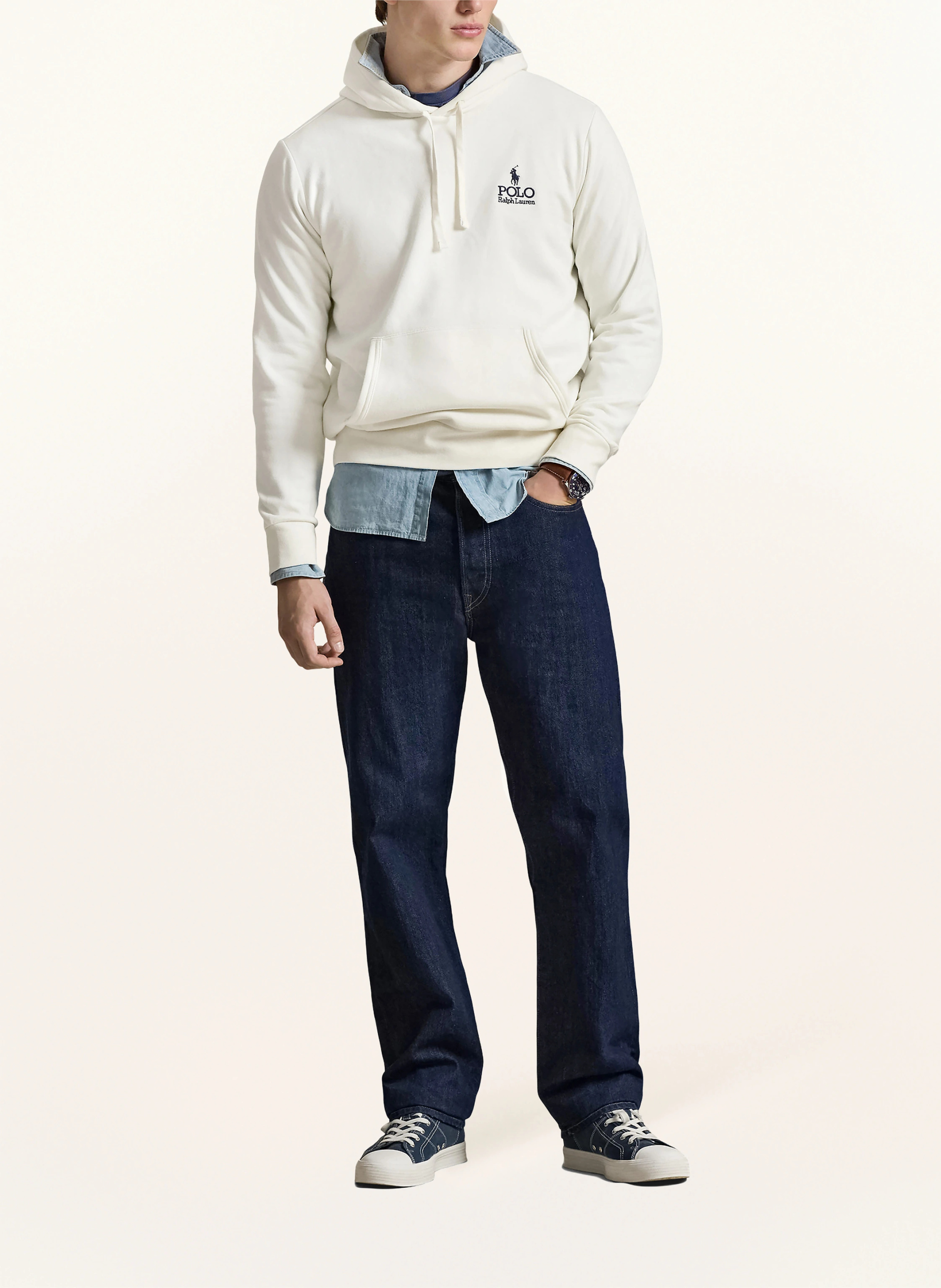 POLO RALPH LAUREN Hoodie – ECRU