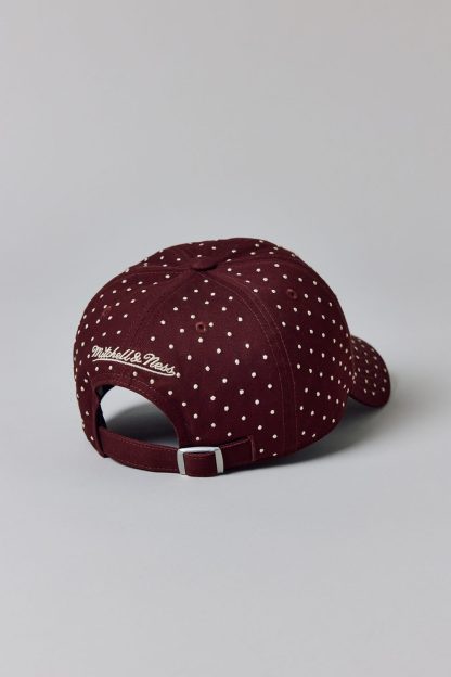 Mitchell & Ness MLB New York Yankees Polka Dot Dad Hat - Brown