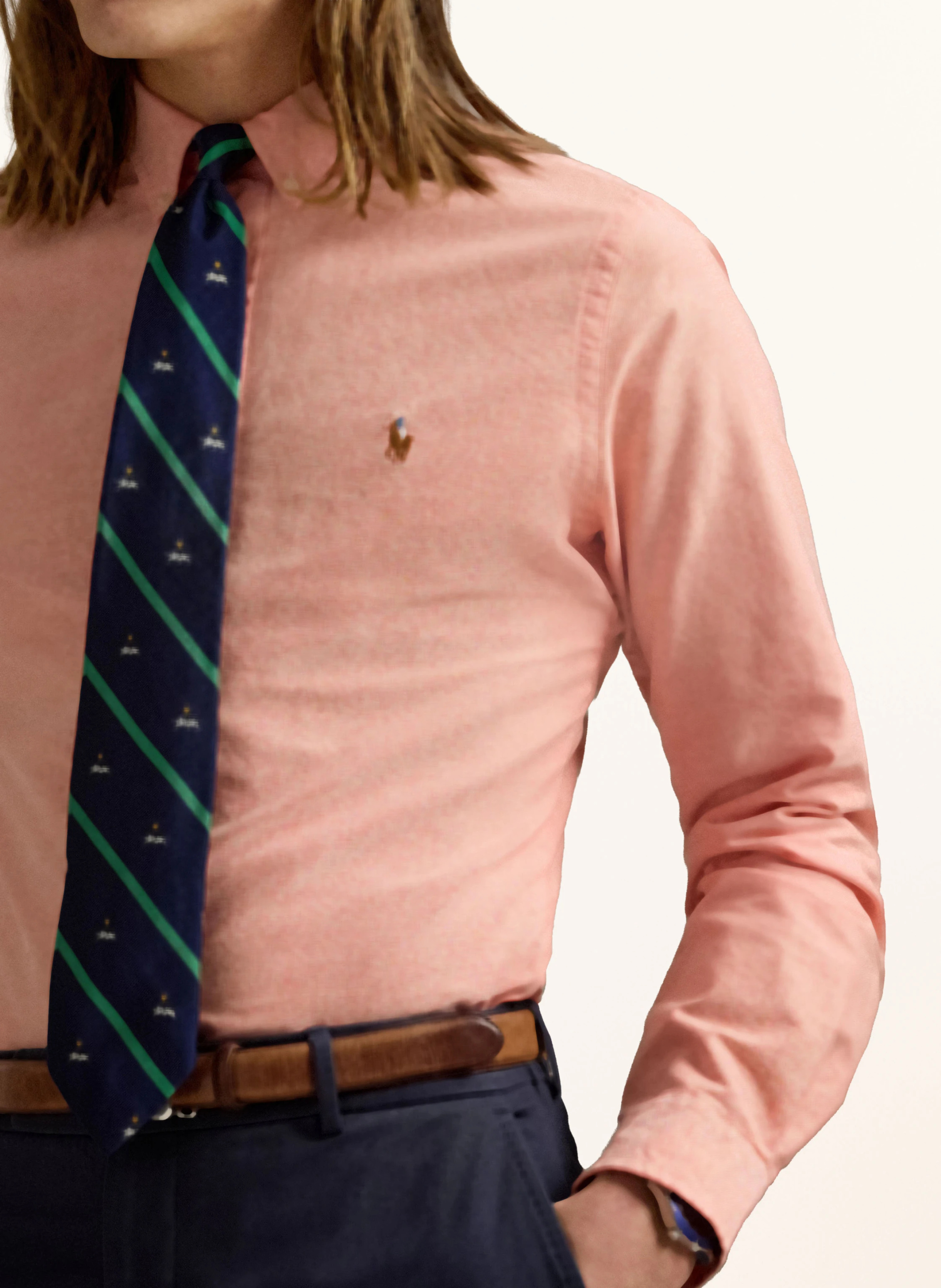 POLO RALPH LAUREN Oxfordhemd Custom Fit – LACHS
