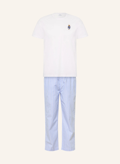 POLO RALPH LAUREN Schlafanzug – WEISS / HELLBLAU / BLAU