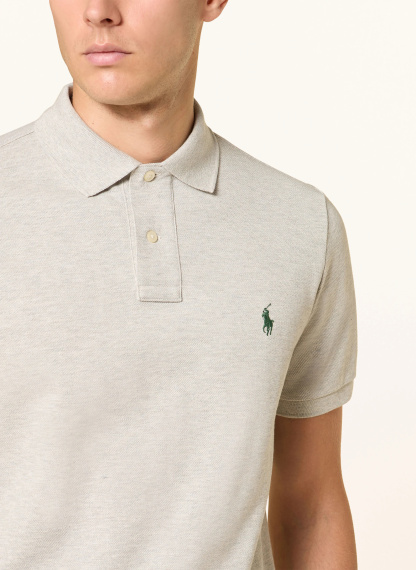 POLO RALPH LAUREN Piqué-Poloshirt Custom Slim Fit – HELLGRAU (1)