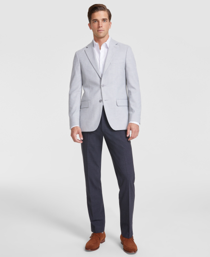 Tommy Hilfiger Men's Modern-Fit Solid Grey Sport Coat - Light Grey