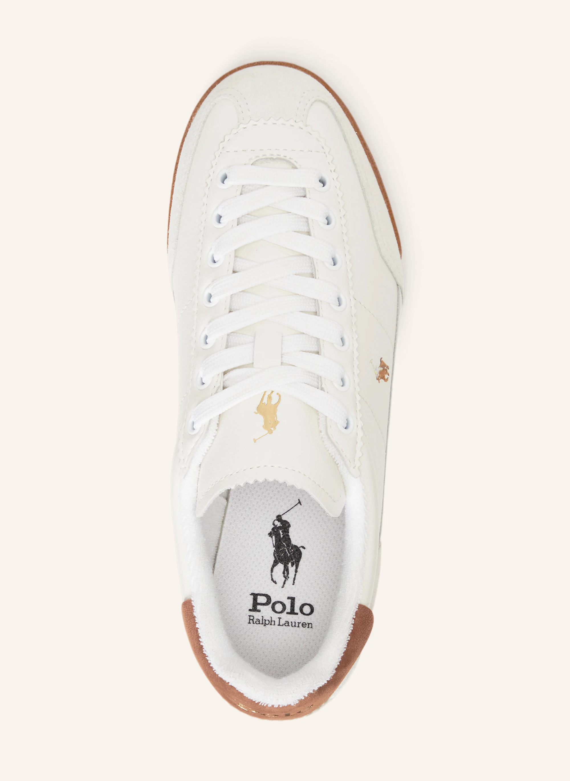POLO RALPH LAUREN Sneaker HESTER – WEISS / BRAUN