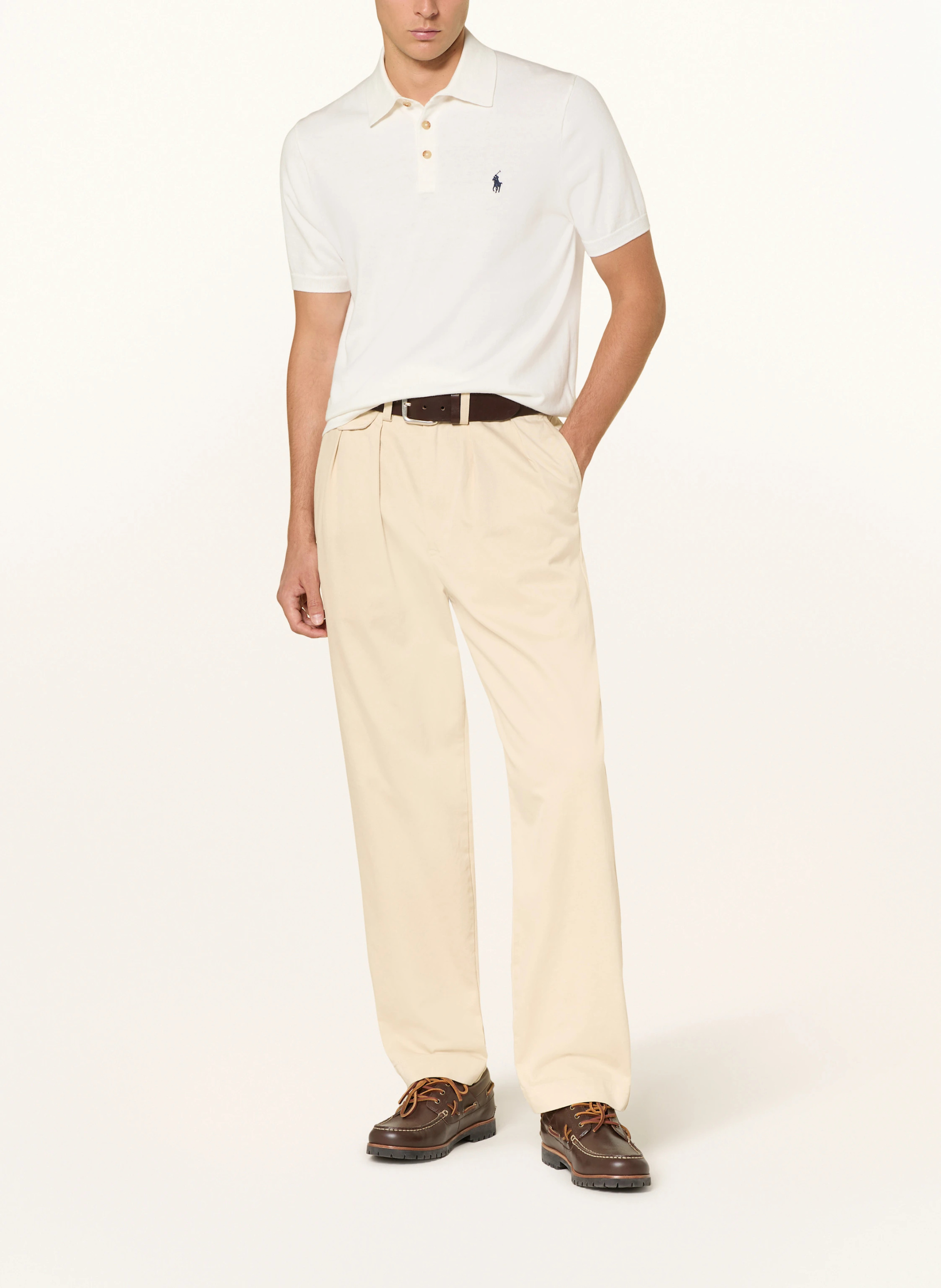 POLO RALPH LAUREN Strick-Poloshirt – WEISS