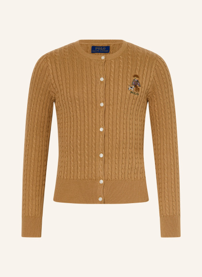 POLO RALPH LAUREN Strickjacke – HELLBRAUN