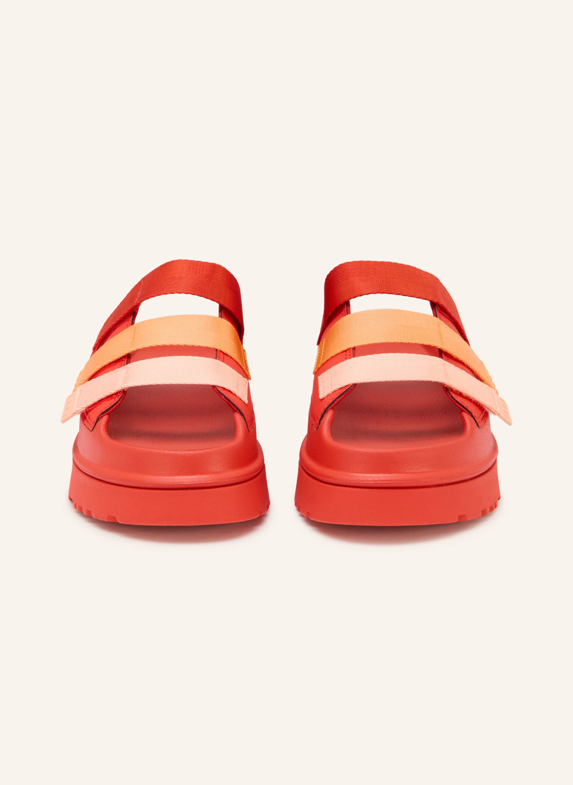 UGG Plateau-Pantoletten GOLDENGLOW – ROT / LACHS / HELLORANGE
