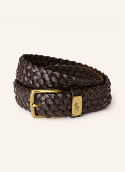 POLO RALPH LAUREN Flechtgürtel – DUNKELBRAUN