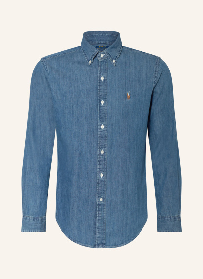 POLO RALPH LAUREN Jeanshemd Custom Fit – BLAU