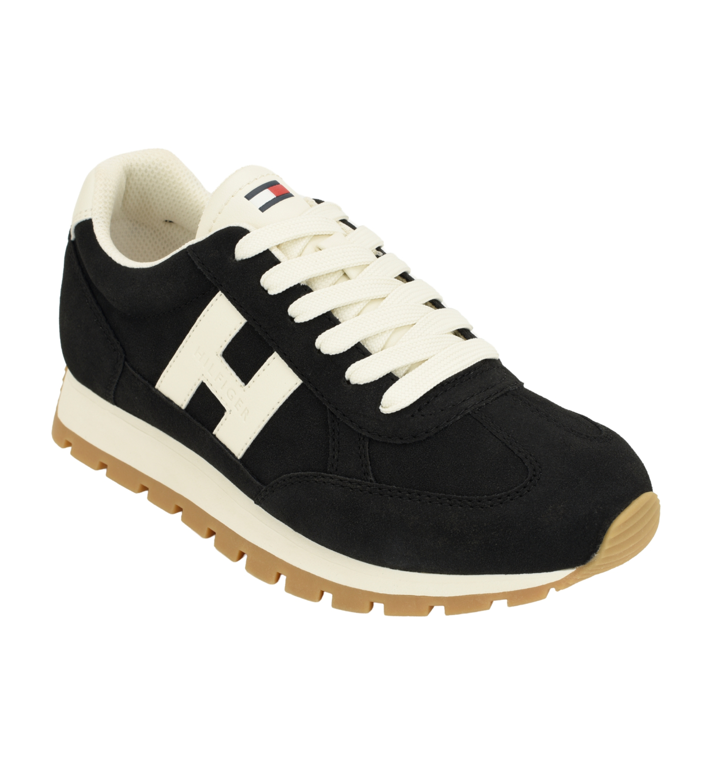 Tommy Hilfiger Women's Hatina Chunky Sole Lace-Up Sneakers - Black/White