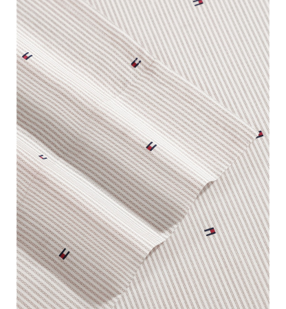 Tommy Hilfiger Ithaca Flag Stripe Cotton Percale Sheet Set - Medium Bei