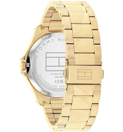 Tommy Hilfiger Men's Quartz Gold Tone Stainless Steel Bracelet Watch, 42mm - Gold