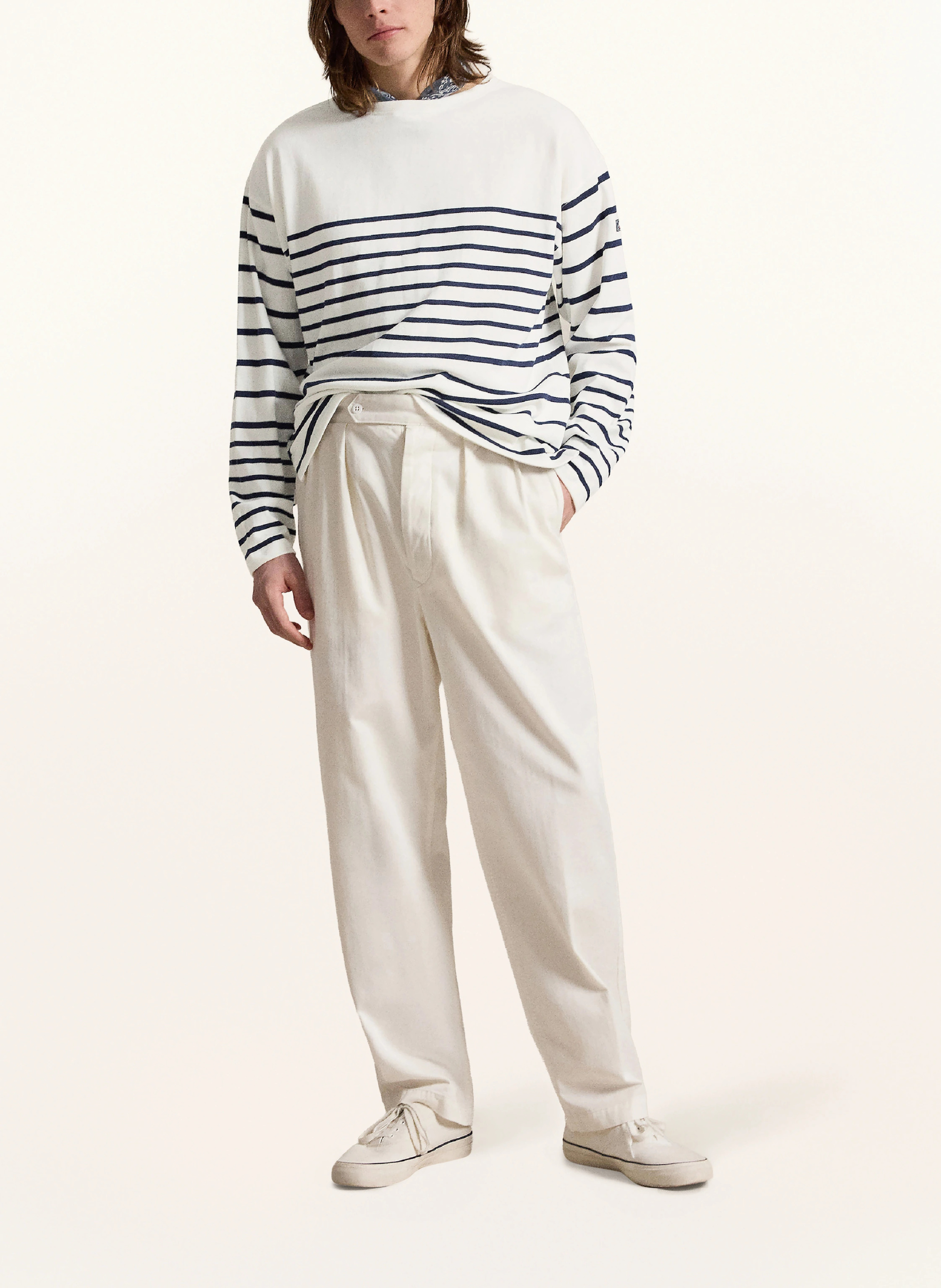 POLO RALPH LAUREN Pullover – WEISS / BLAU