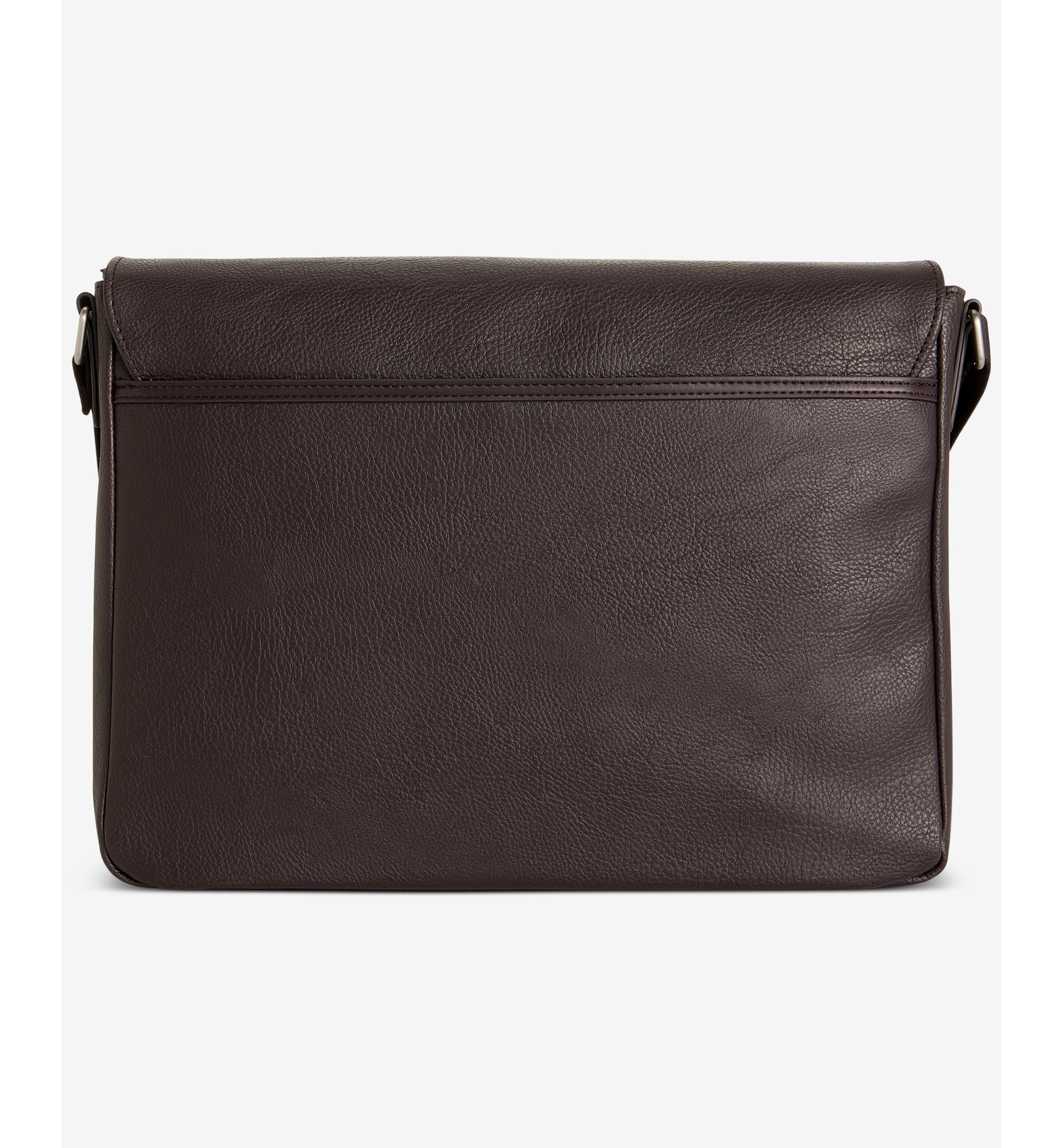 Tommy Hilfiger Men's Pebble Faux-Leather Leo Messenger Bag - Brown