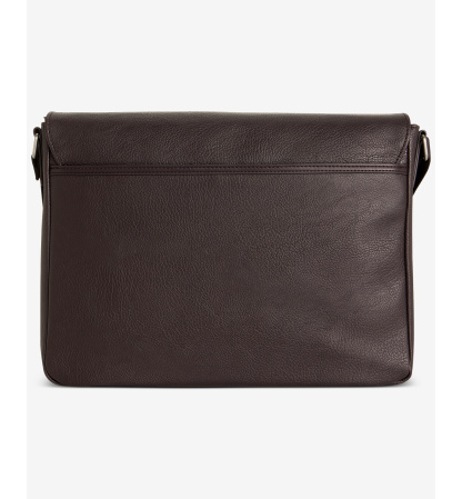 Tommy Hilfiger Men's Pebble Faux-Leather Leo Messenger Bag - Brown