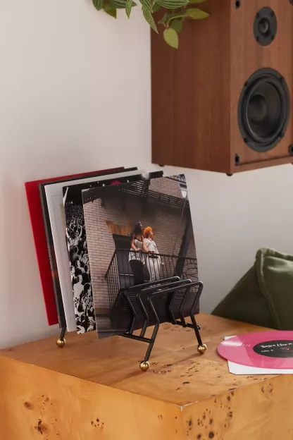Nina Record Storage Rack - Black