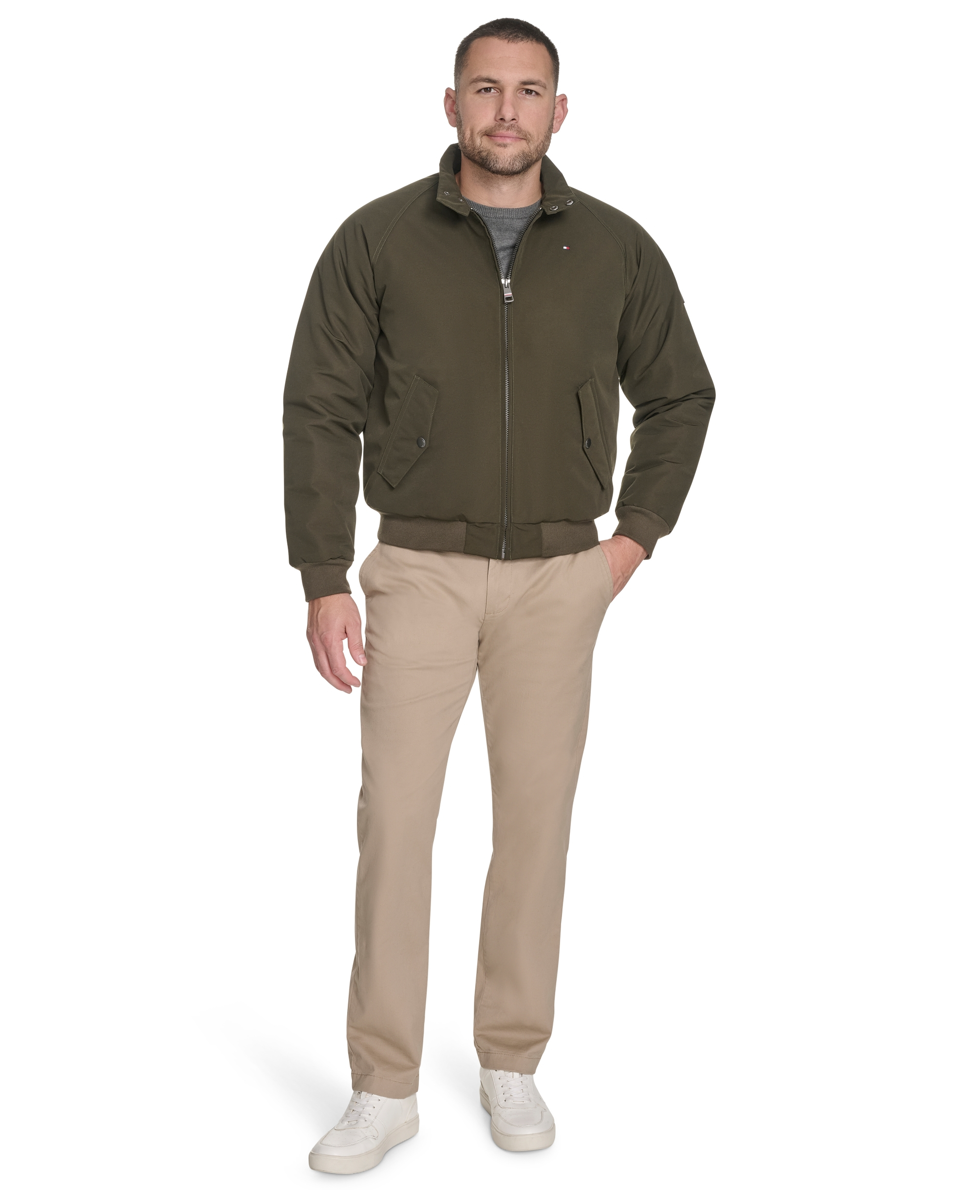 Tommy Hilfiger Men's New Modern Bomber - Olive