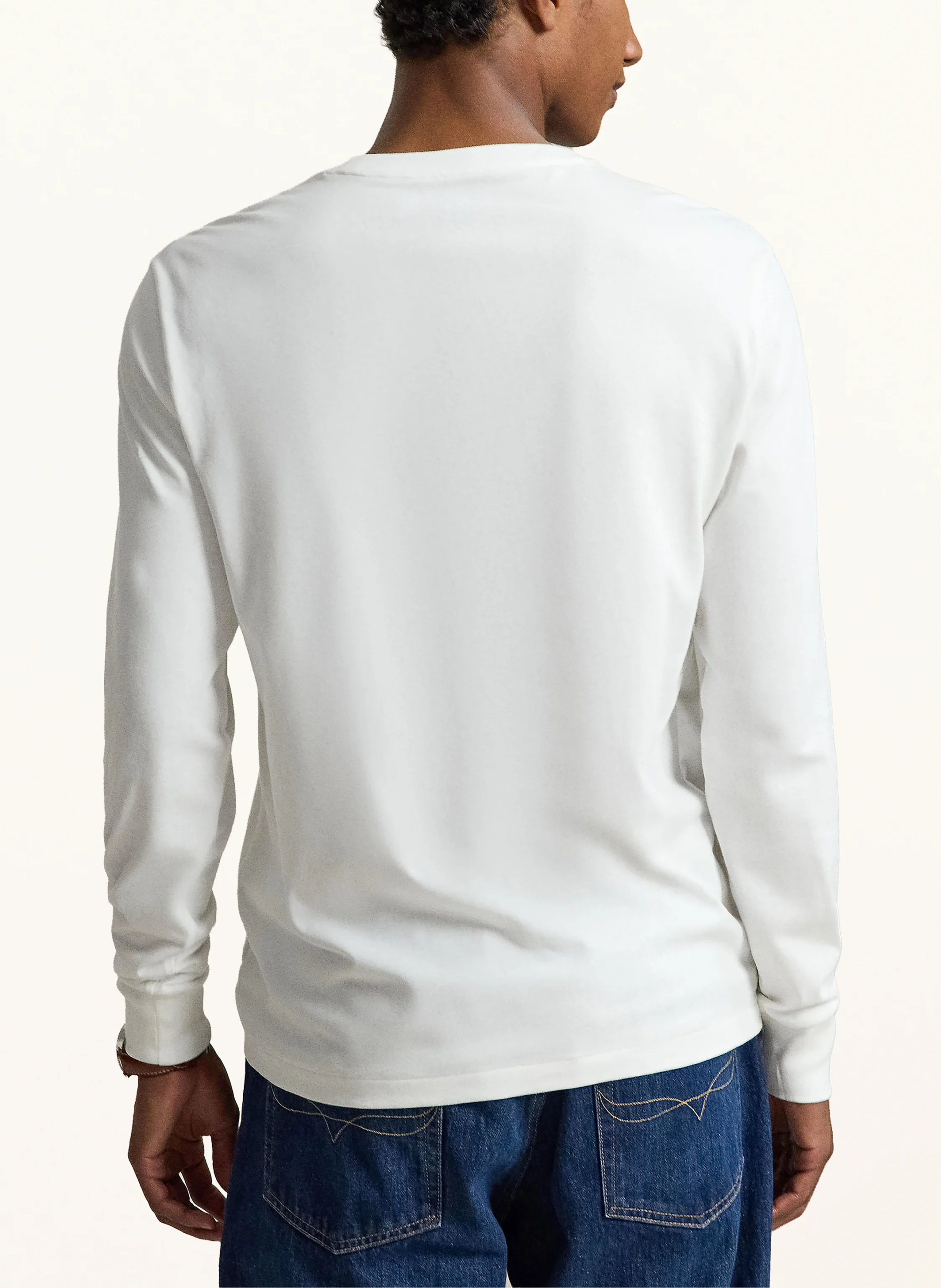 POLO RALPH LAUREN Longsleeve – WEISS