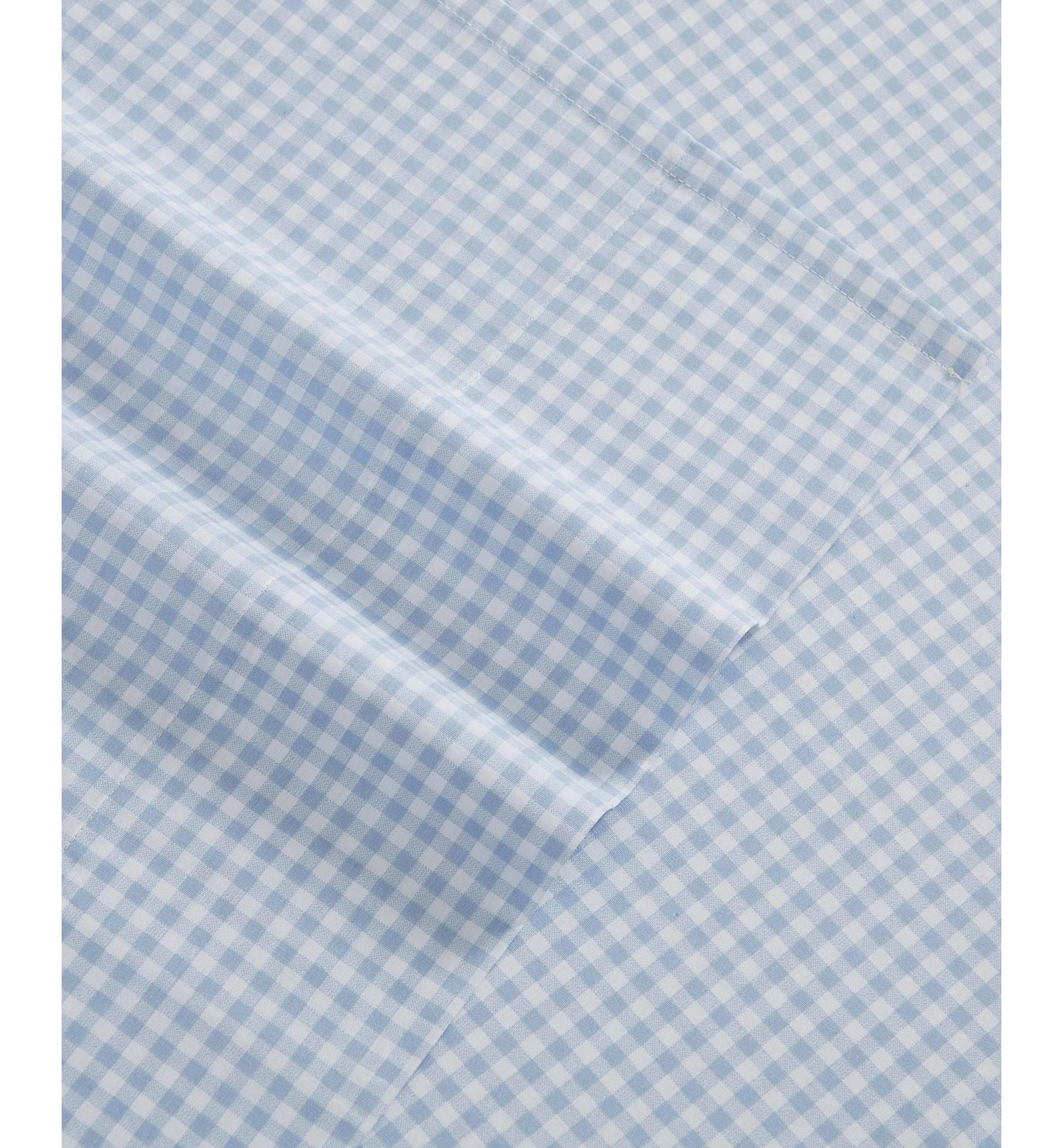 Tommy Hilfiger Printed 200-Thread Count Cotton Percale Sheet Set - Gardena Check Blue