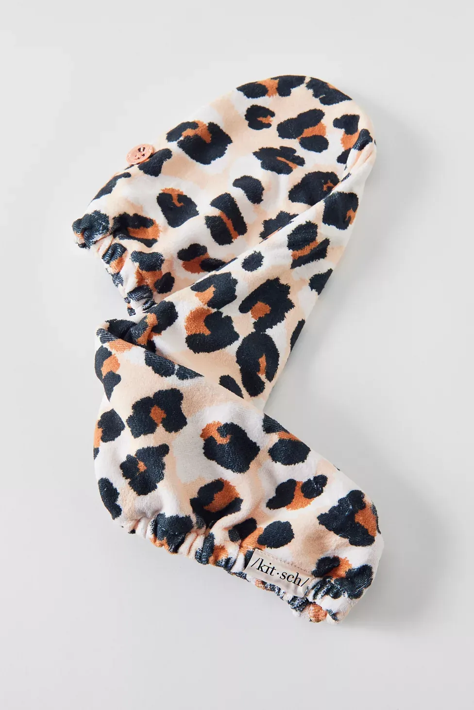 KITSCH Quick-Drying Microfiber Hair Towel - Leopard