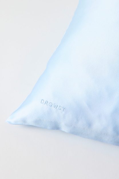 Drowsy Sleep Co. Queen Silk Pillowcase - Blue Belle