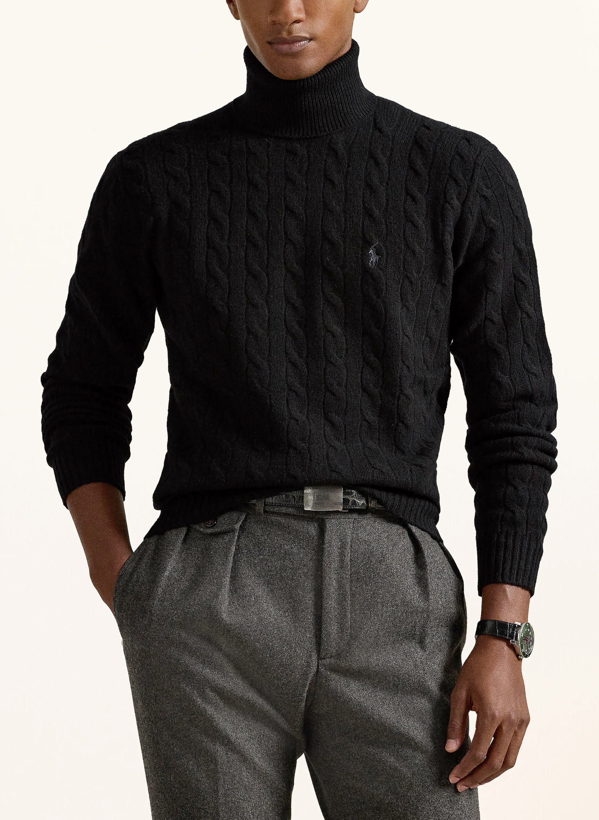 POLO RALPH LAUREN Rollkragenpullover – SCHWARZ