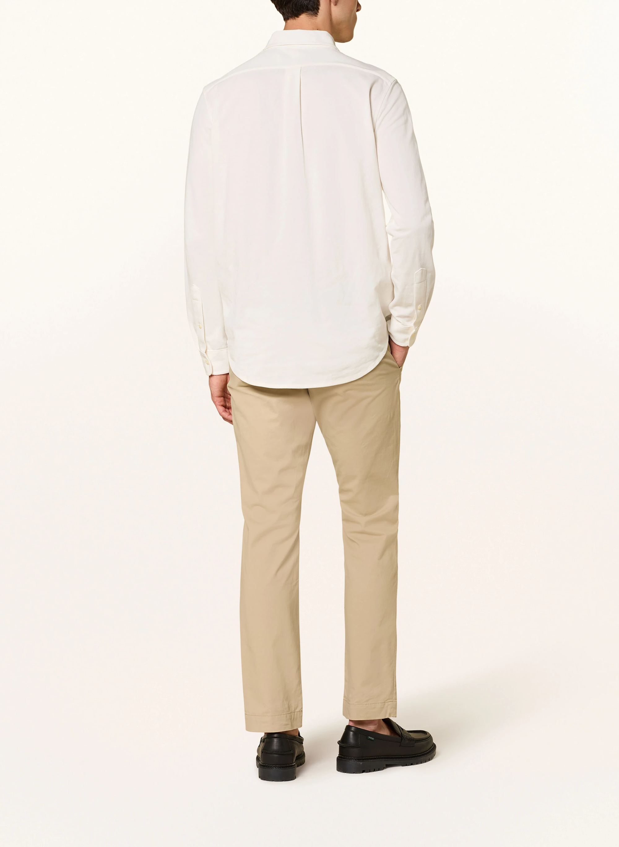 POLO RALPH LAUREN Piqué-Hemd Custom Fit – ECRU