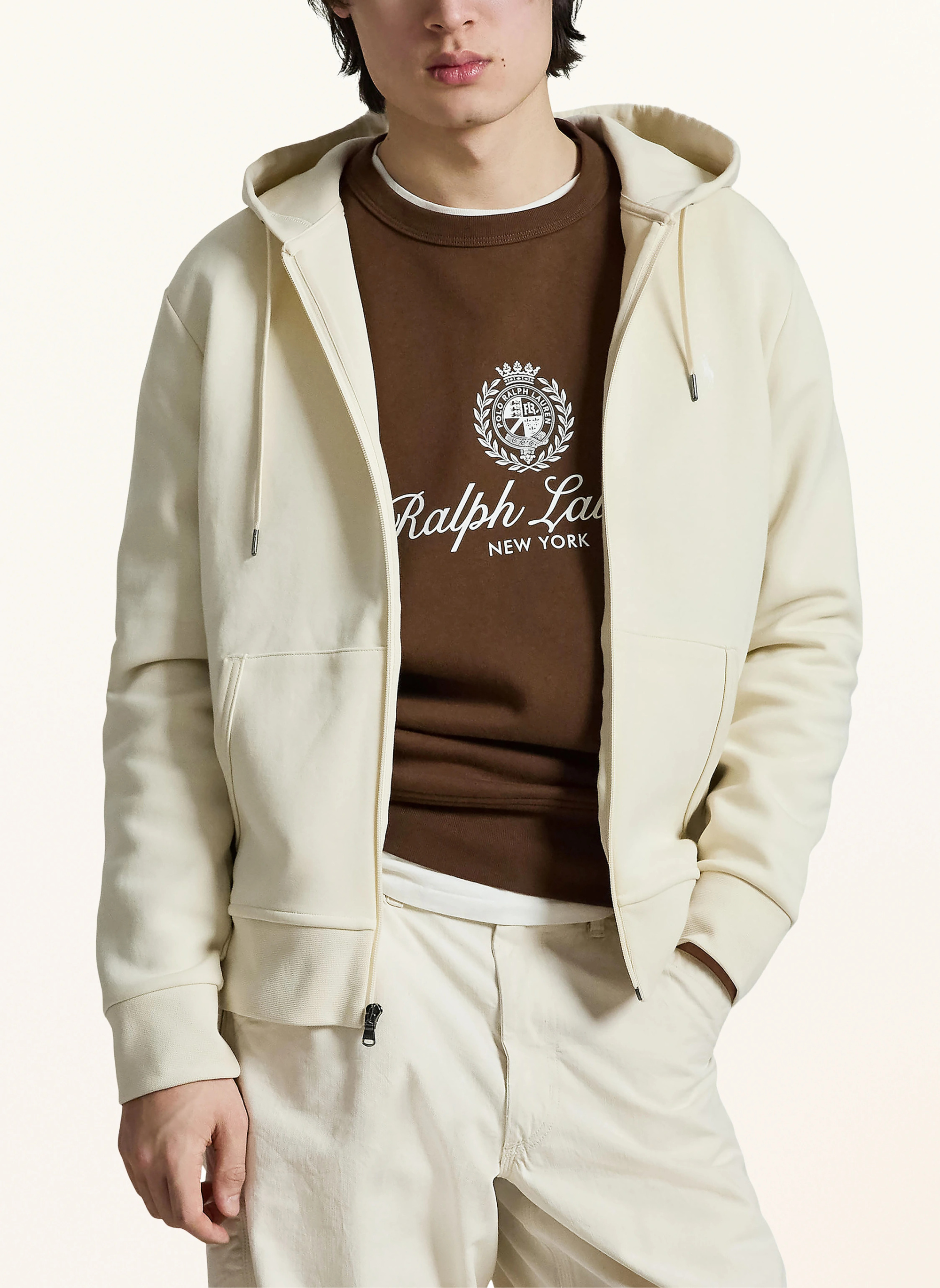 POLO RALPH LAUREN Sweatjacke – CREME