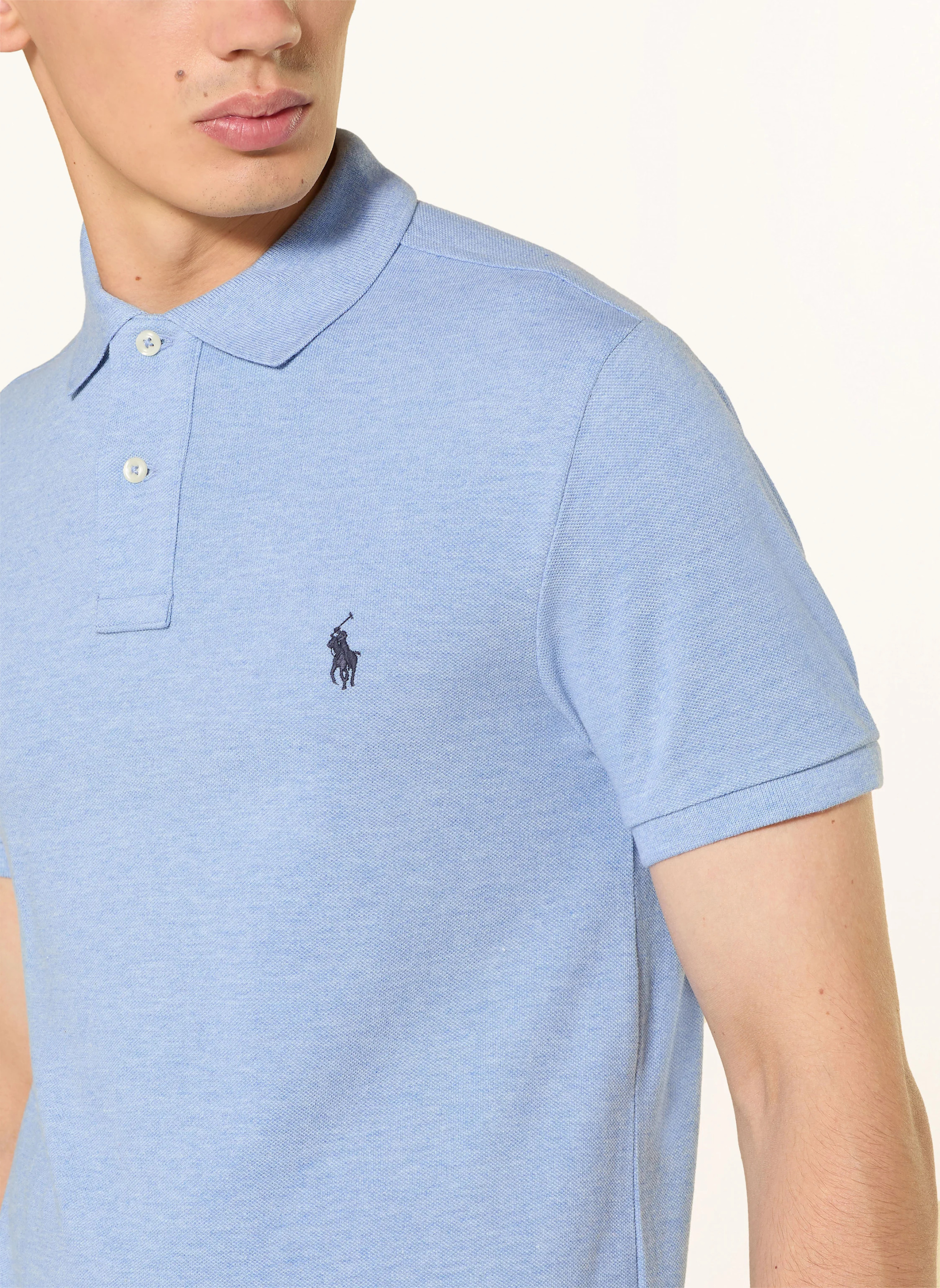 POLO RALPH LAUREN Piqué-Poloshirt Slim Fit – HELLBLAU