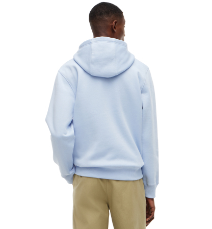 Tommy Hilfiger Men's Embroidered Flag Hoodie - Sky Blue