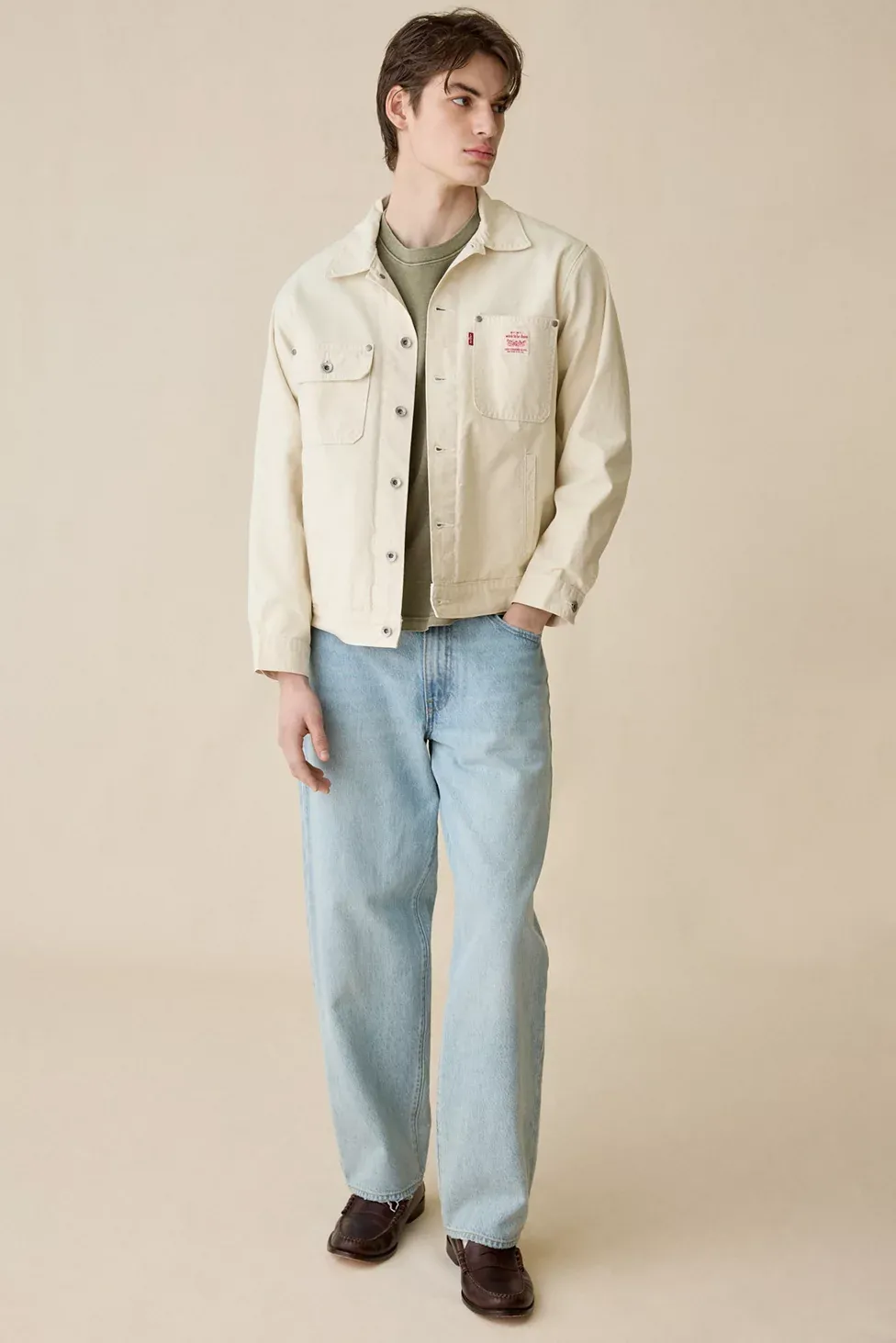 Levi’s® Sunrise Trucker Jacket - Undyed Ecru Greige
