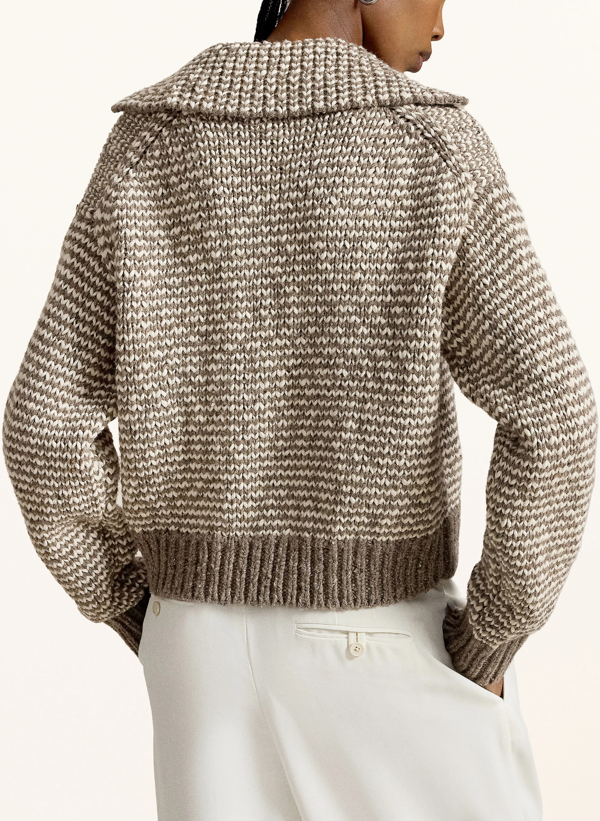 POLO RALPH LAUREN Pullover – GRAU / CREME