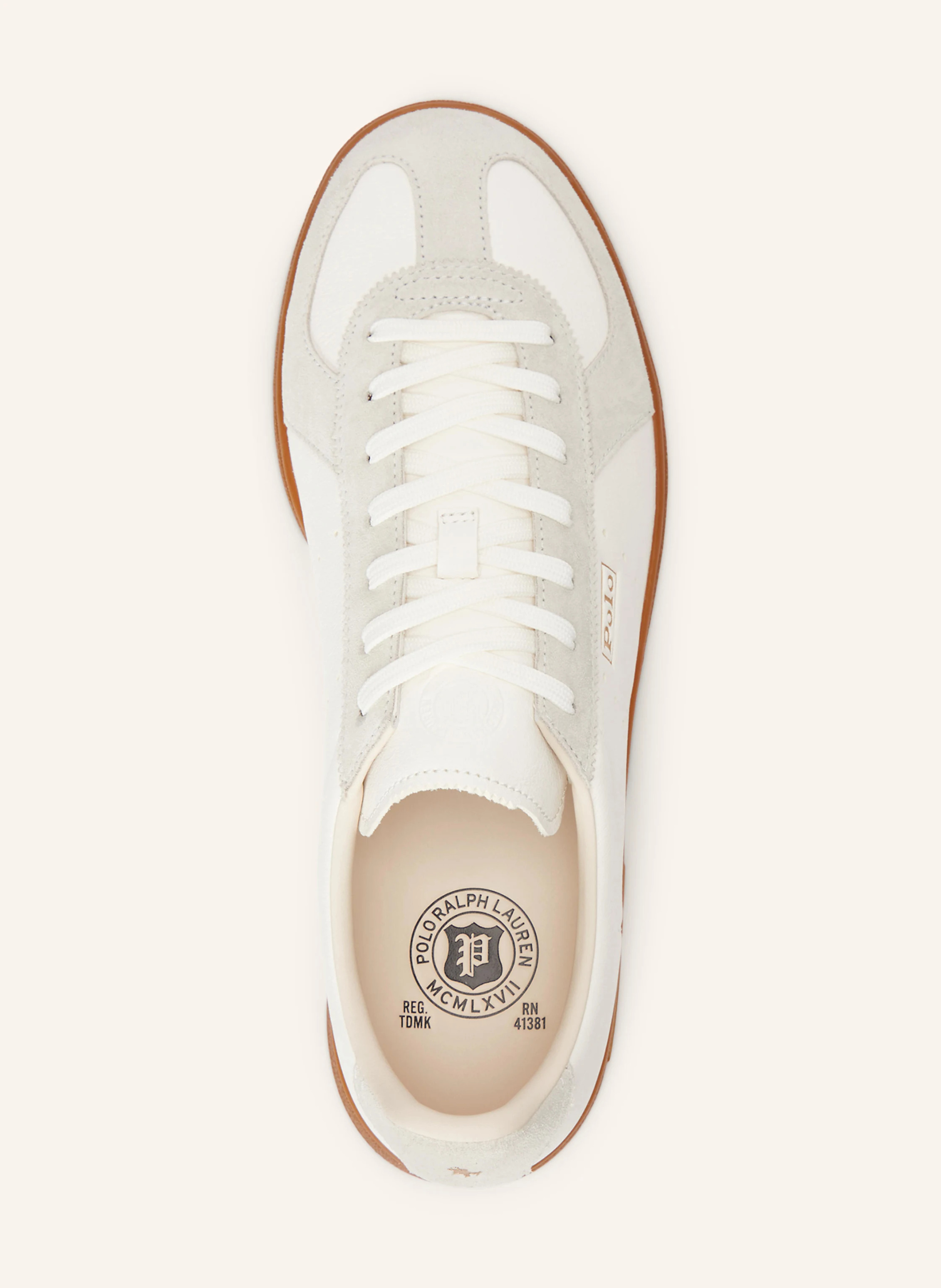 POLO RALPH LAUREN Sneaker – WEISS / GRAU