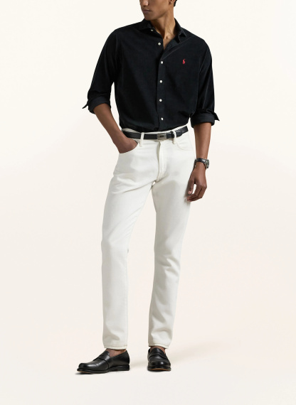 POLO RALPH LAUREN Cordhemd Custom Fit – SCHWARZ