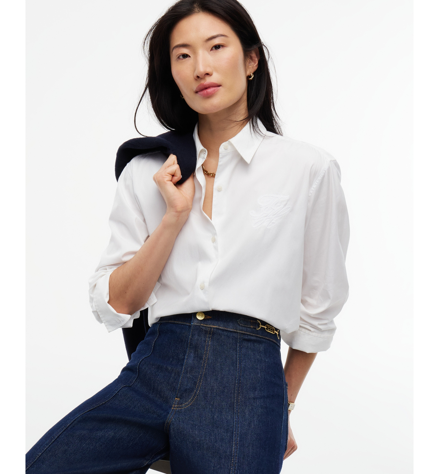 Tommy Hilfiger Women's Indie High-Rise Wide-Leg Jeans - Roy