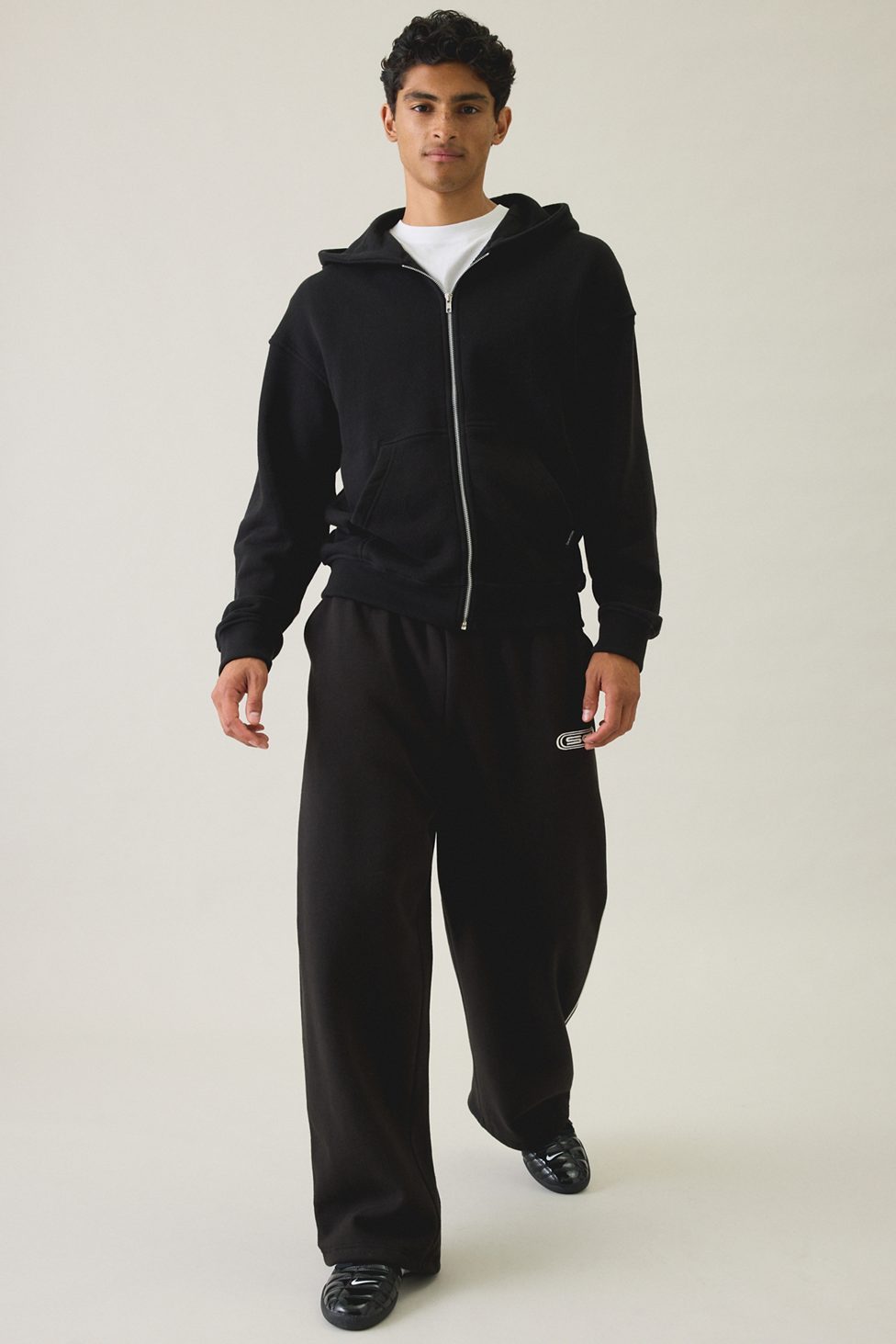 Standard Cloth Pregame Zip-Up Hoodie Sweatshirt - Black
