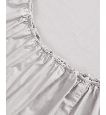 Tommy Hilfiger Solid 200-Thread Count Cotton Percale Sheet Set - Rocky Gray