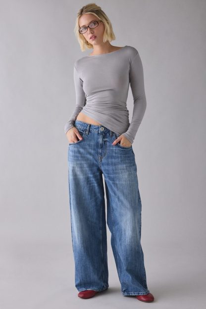 BDG Jaya Baggy Boyfriend Jeans - Cali Vintage Mid