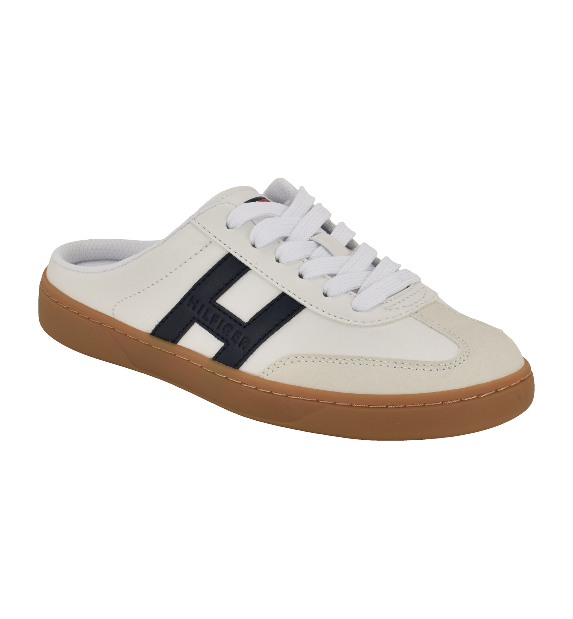Tommy Hilfiger Women's Melinaz Slip-On Mule Sneakers - White/Navy