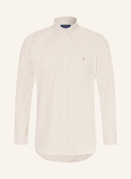 POLO RALPH LAUREN Hemd Custom Fit – BEIGE / WEISS (1)