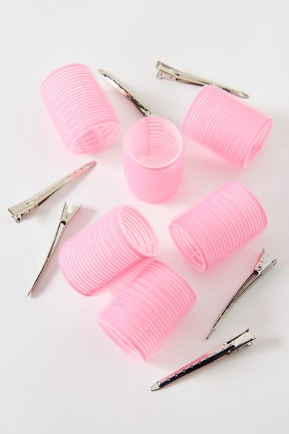 Mermade Hair Heatless Hair Roller Kit - Pink