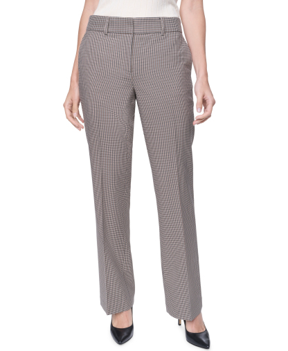 Tommy Hilfiger Women's Mid-Rise Bootcut Pants - Khaki Multi