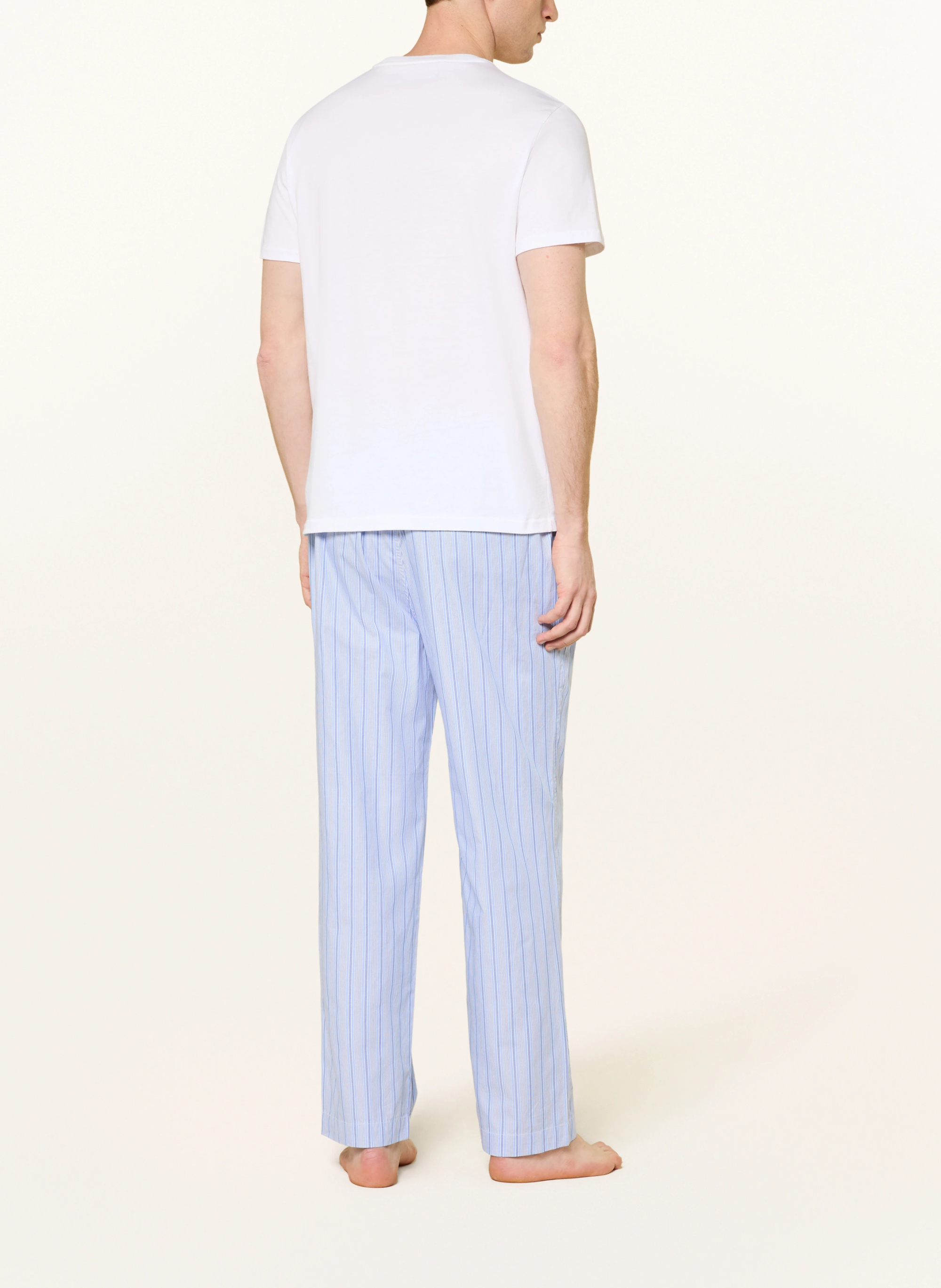 POLO RALPH LAUREN Schlafanzug – WEISS / HELLBLAU / BLAU